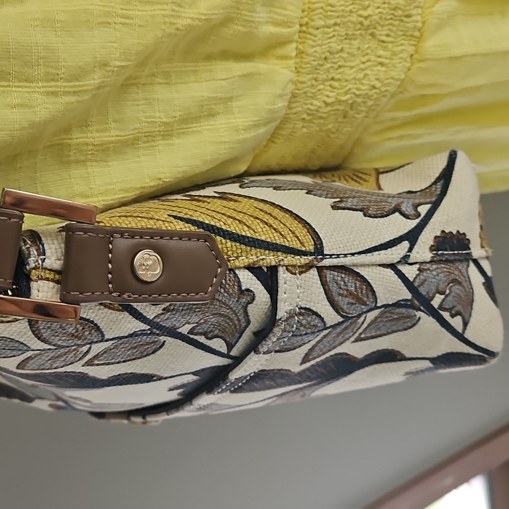 Spartina 449 Linen and leather Floral Shoulder bag - Picture 6 of 15